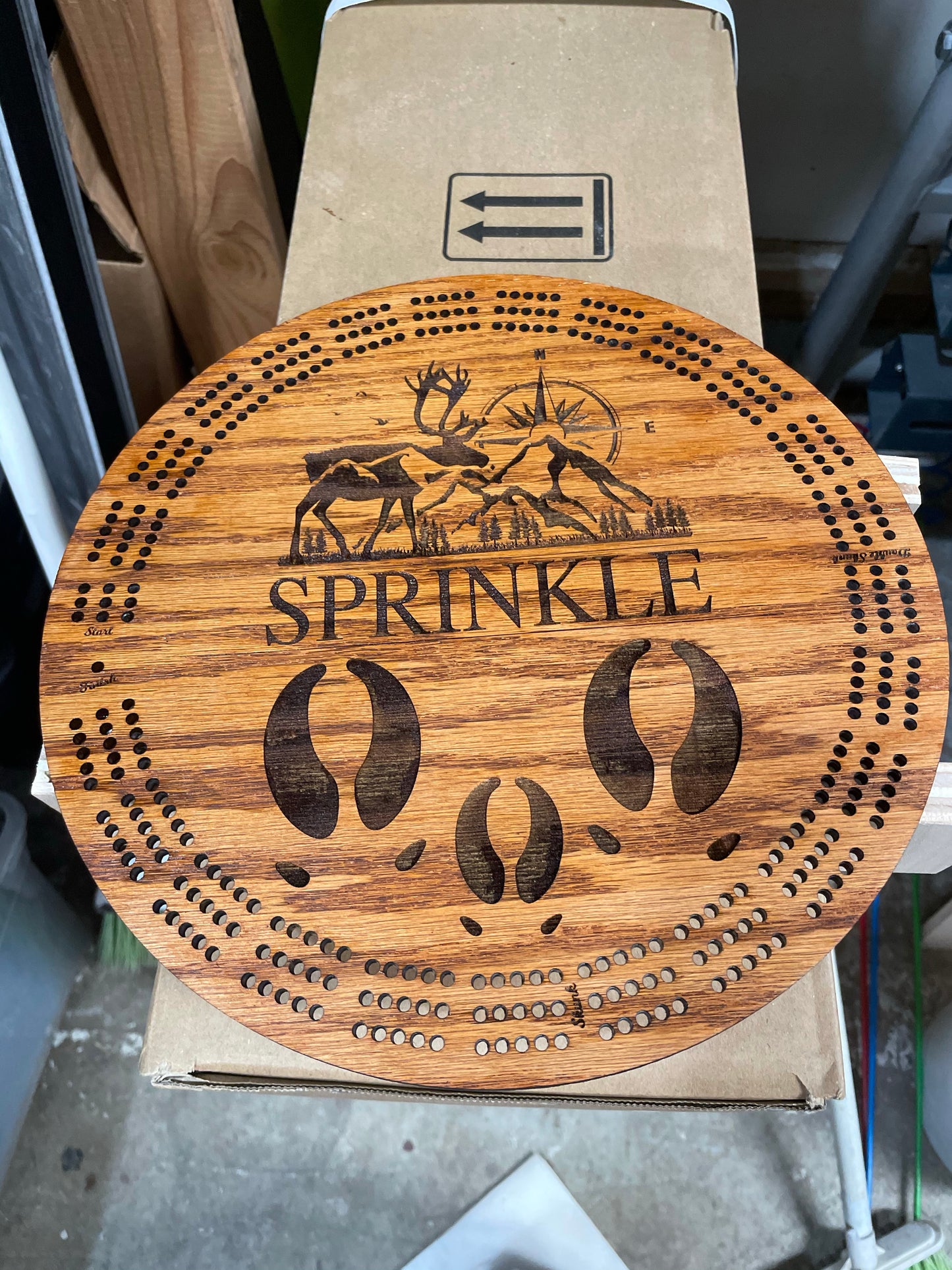 Customized Cribbage Board