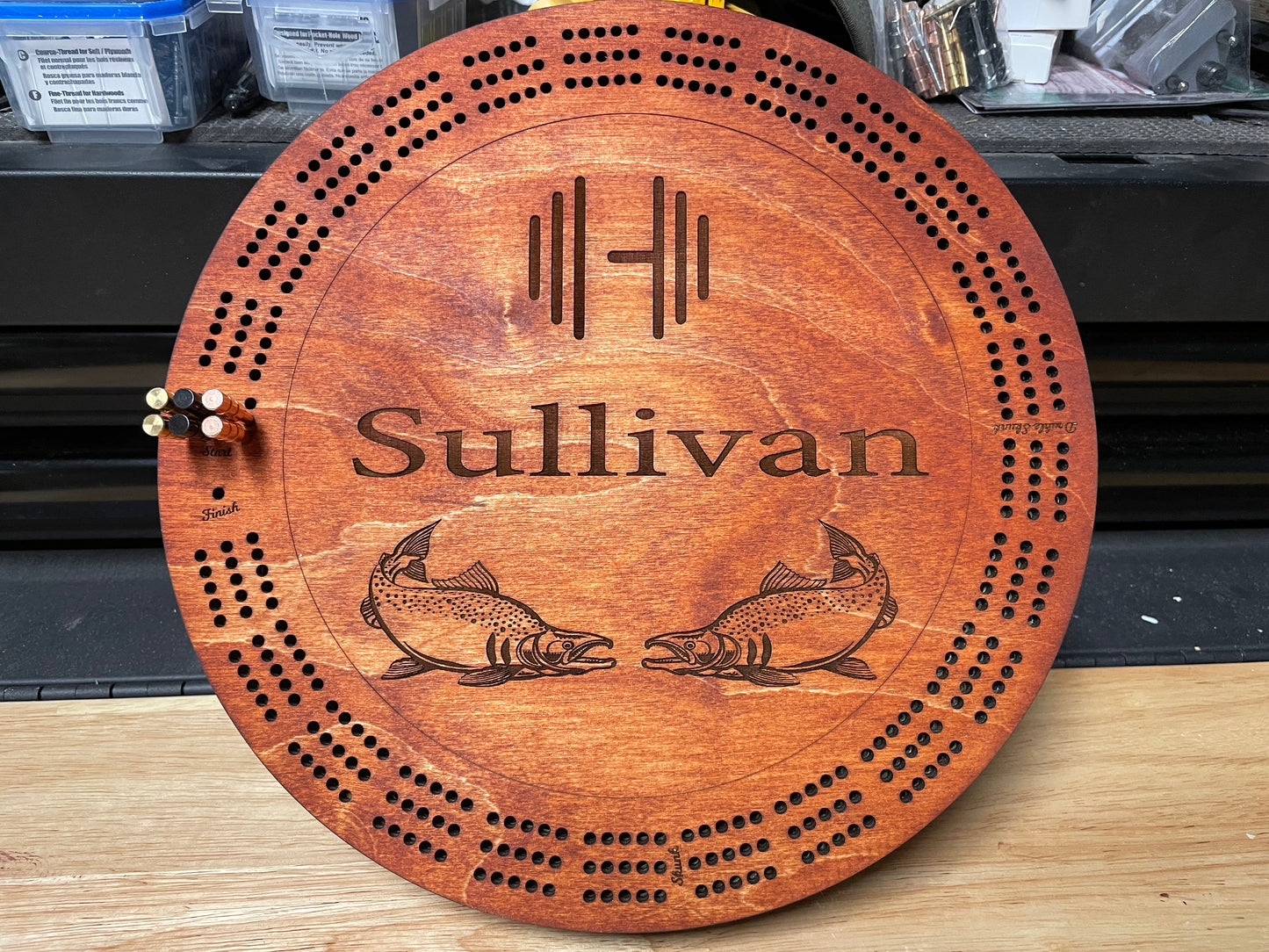 Customized Cribbage Board