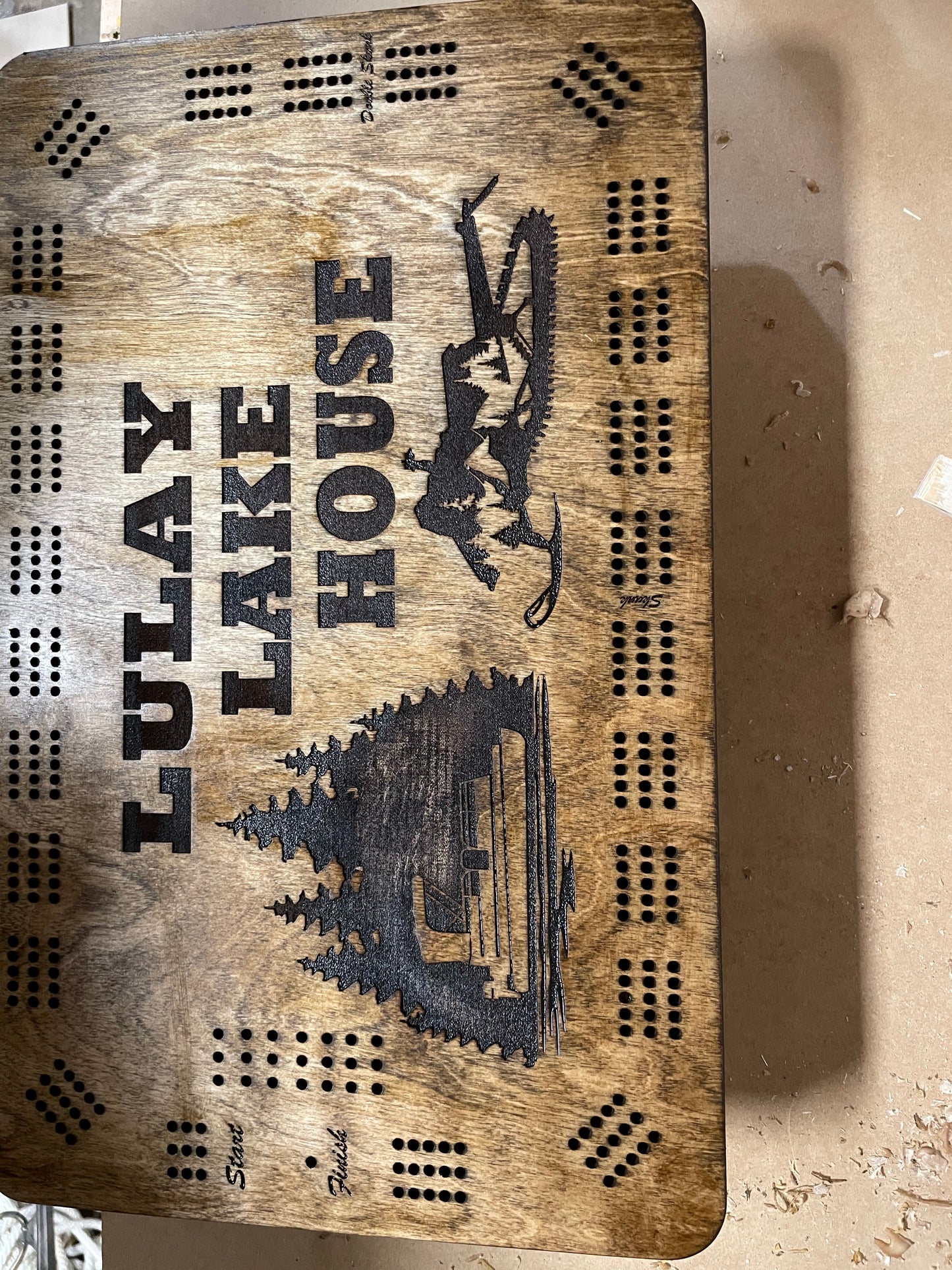 Customized Cribbage Board