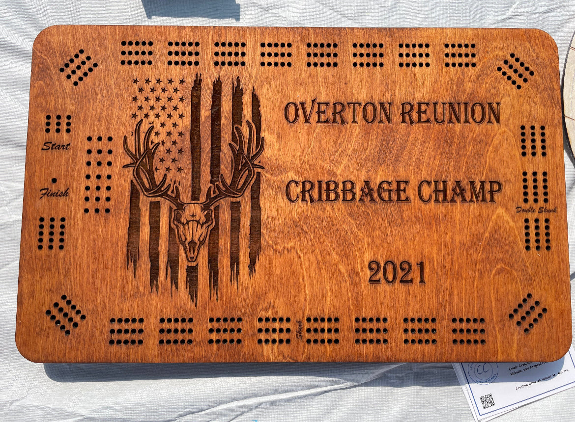 Customized Cribbage Board