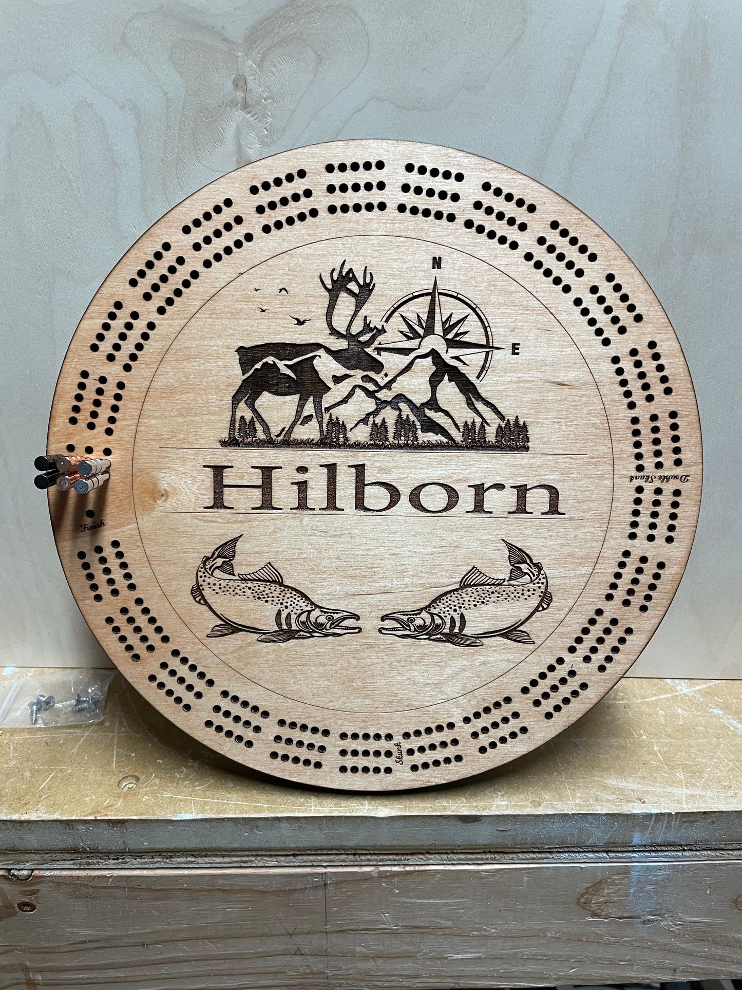 Customized Cribbage Board