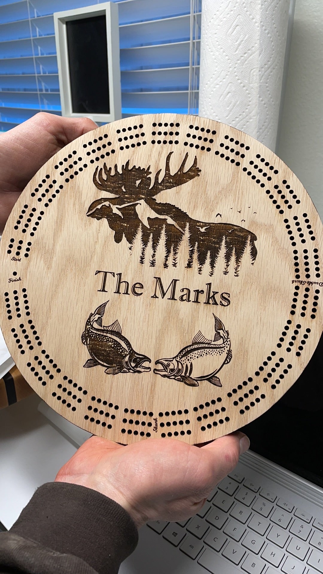 Customized Cribbage Board